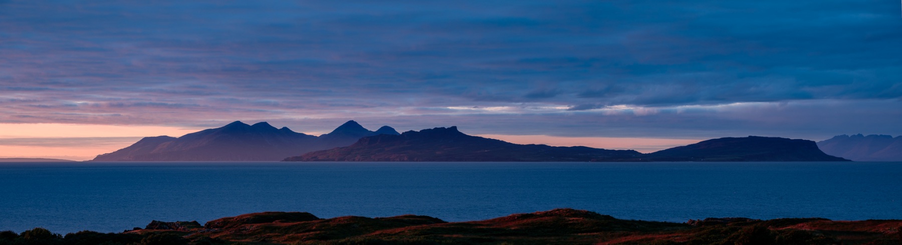 Sunset over Rum and Eigg